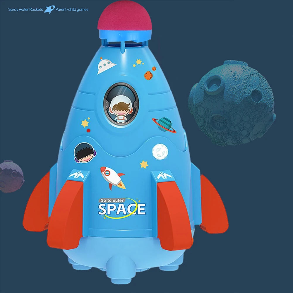 Creative Space Rocket Sprinkler Rotating Water